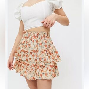 MINKPINK Zahari Ruffle Mini Skirt